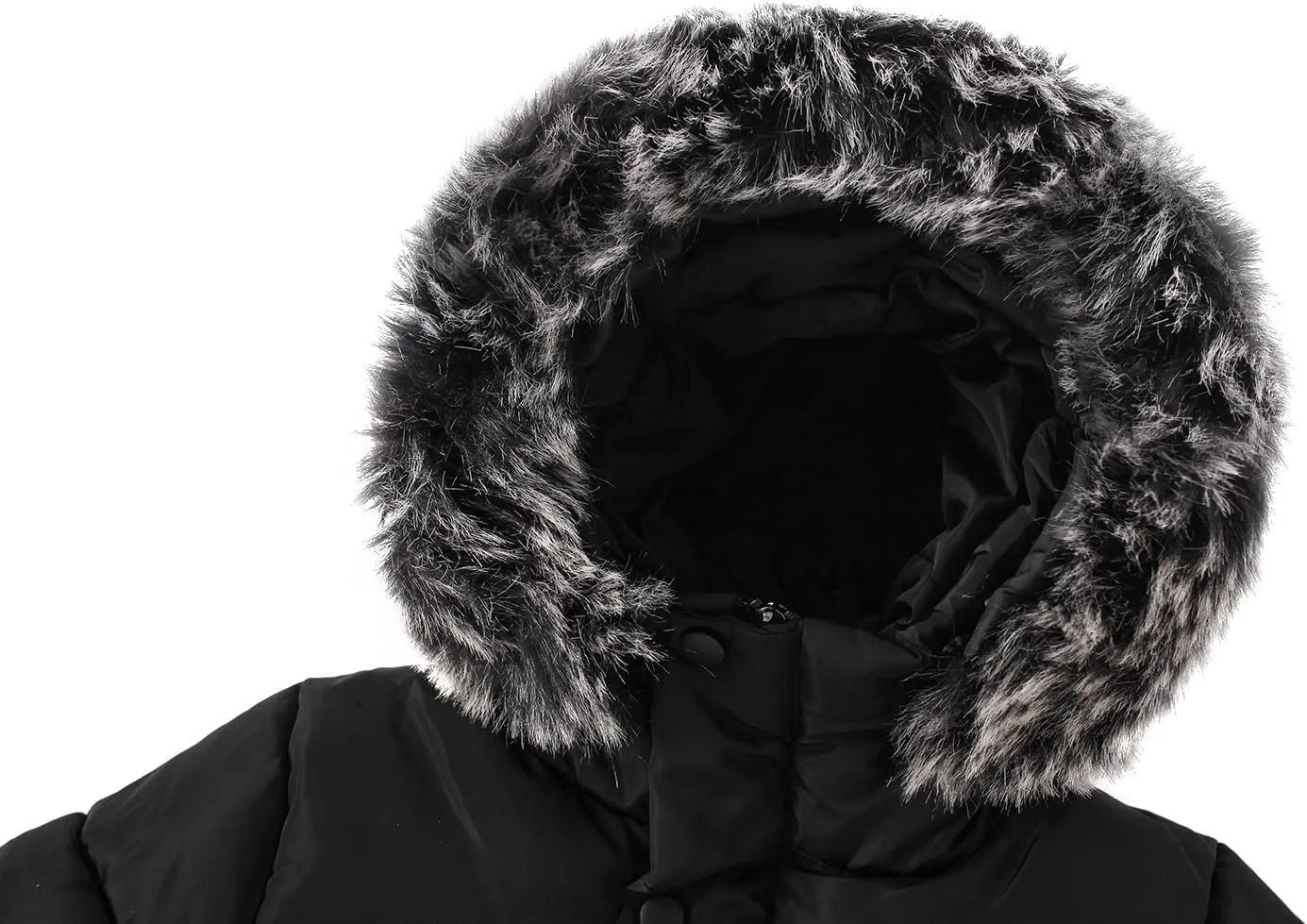 Toddler Coat with Thicken Fur Collar & Hoodie - Warm Winter Puffer Jacket