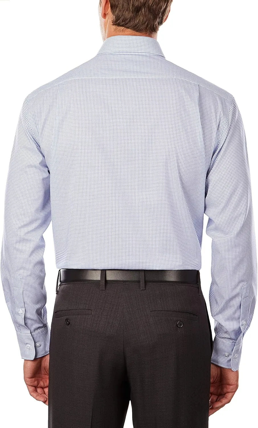 Tommy Hilfiger Men's Regular Fit Non Iron Gingham Dress Shirt - Amazon Exclusive