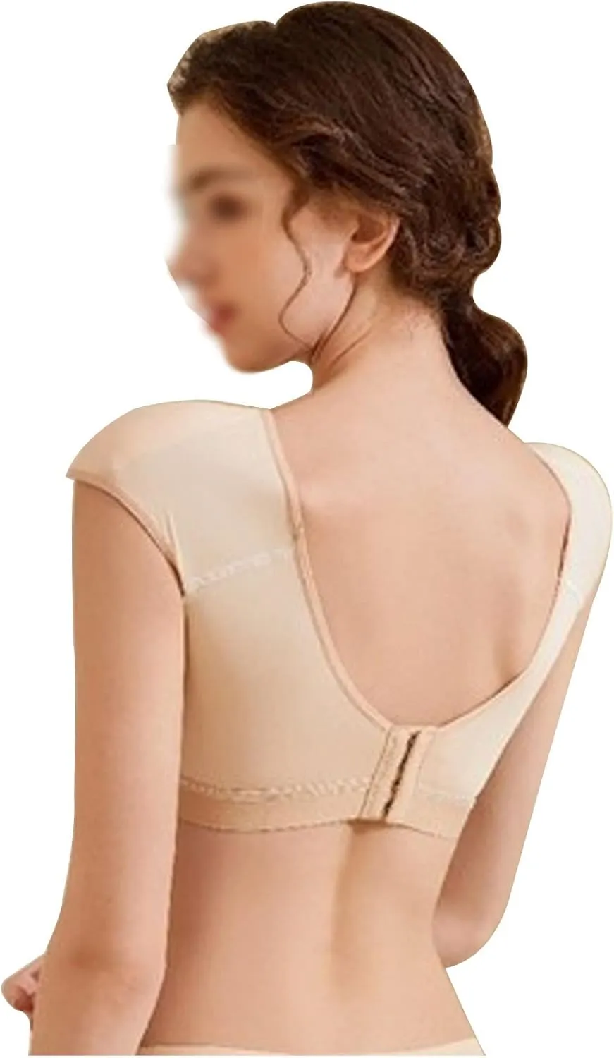 Tops Tees Short Sleeves 2 in 1 Built-in Shoulder Pad Women T-Shirts Leisure Woman T Shirt for Female,Beige-Medium