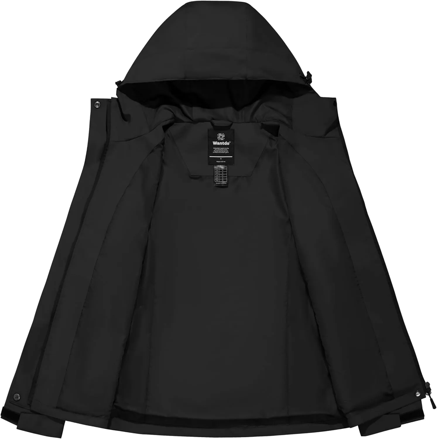 wantdo Women's Lightweight Rain Jacket Waterproof Hooded Raincoats Rain Coat Shell for Hiking