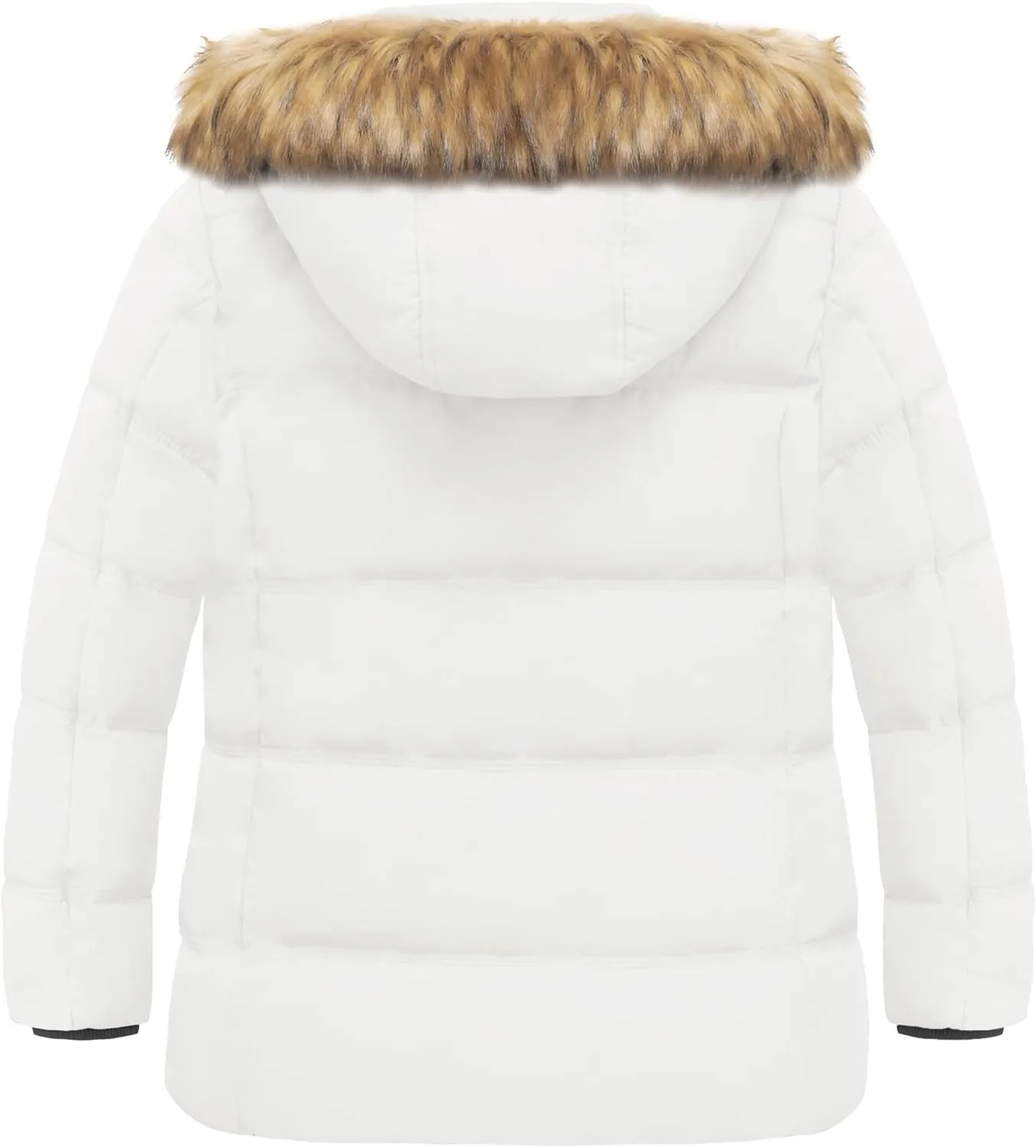 wantdo Women's Plus Size Winter Coats Quilted Thicken Puffer Jacket with Removable Hood