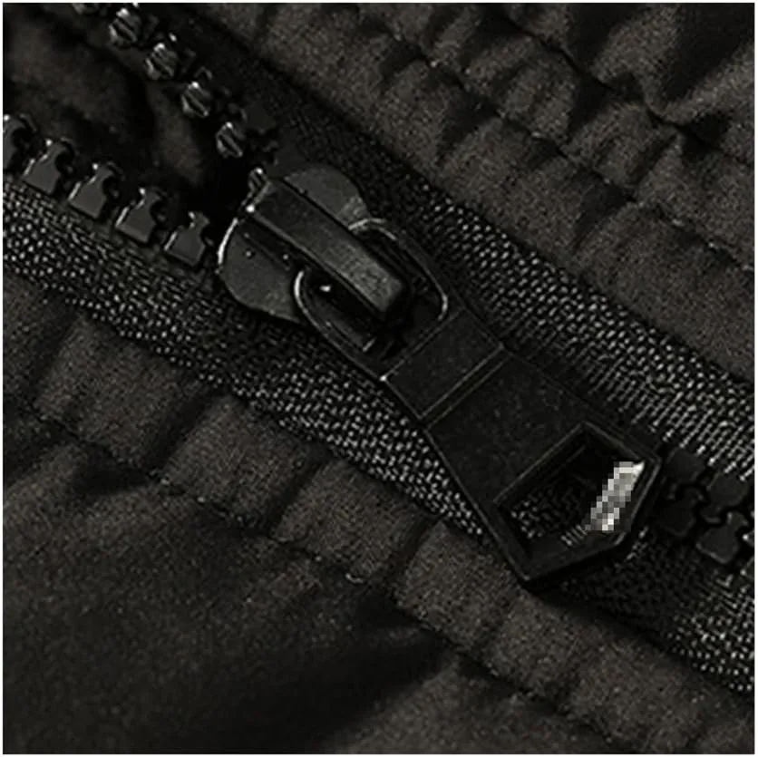 Winter Windproof Parkas Coats Men Solid Cotton Padded Casual Jackets Thicken Warm Overcoat Plus Size