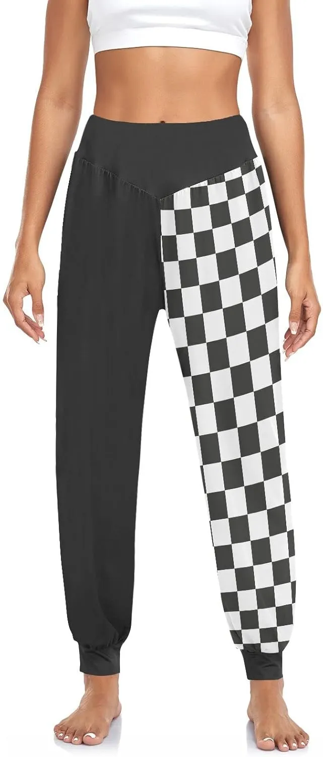 Women Yoga Pants High Waisted Stretch Loose Boho Trousers Sports Dance Harem Pants