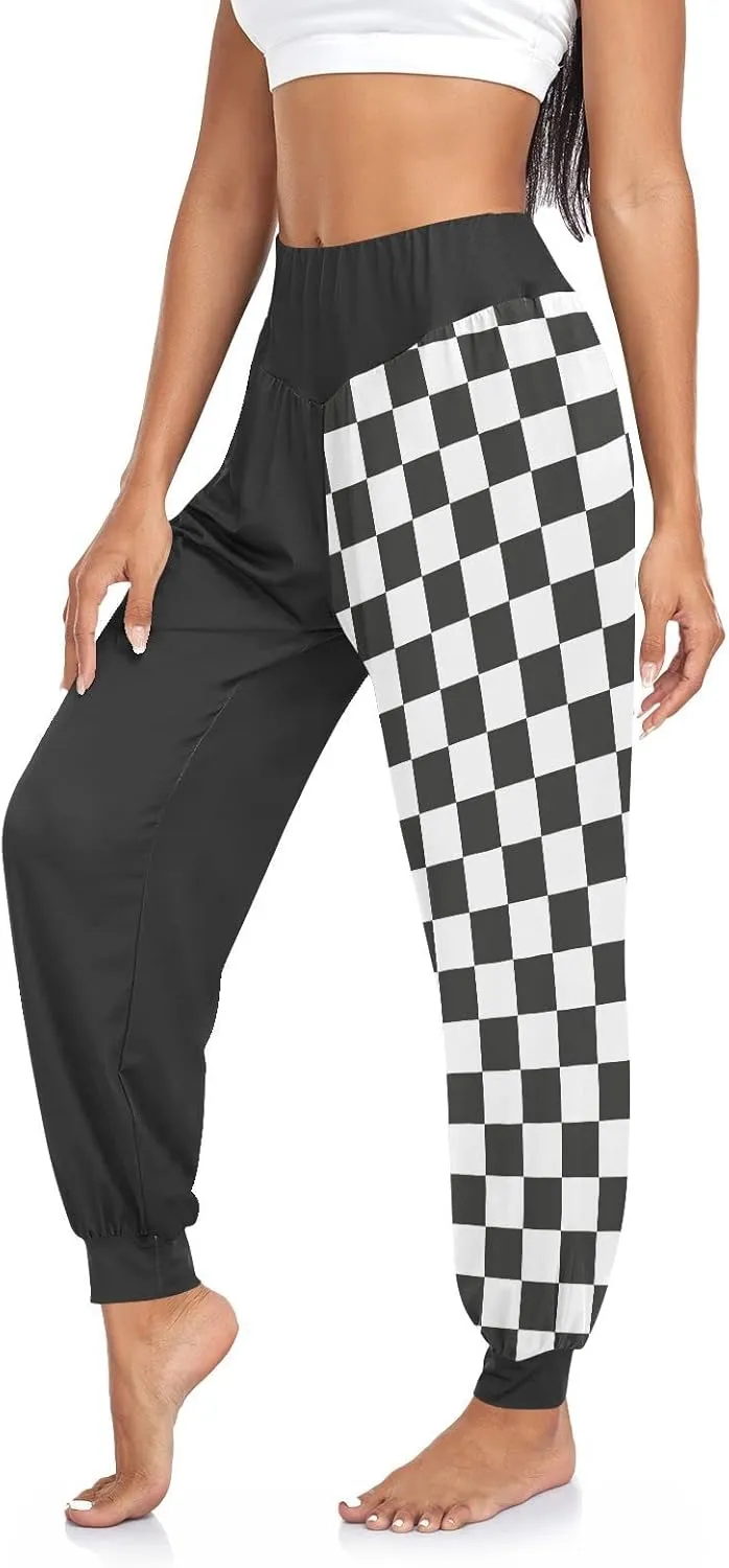Women Yoga Pants High Waisted Stretch Loose Boho Trousers Sports Dance Harem Pants