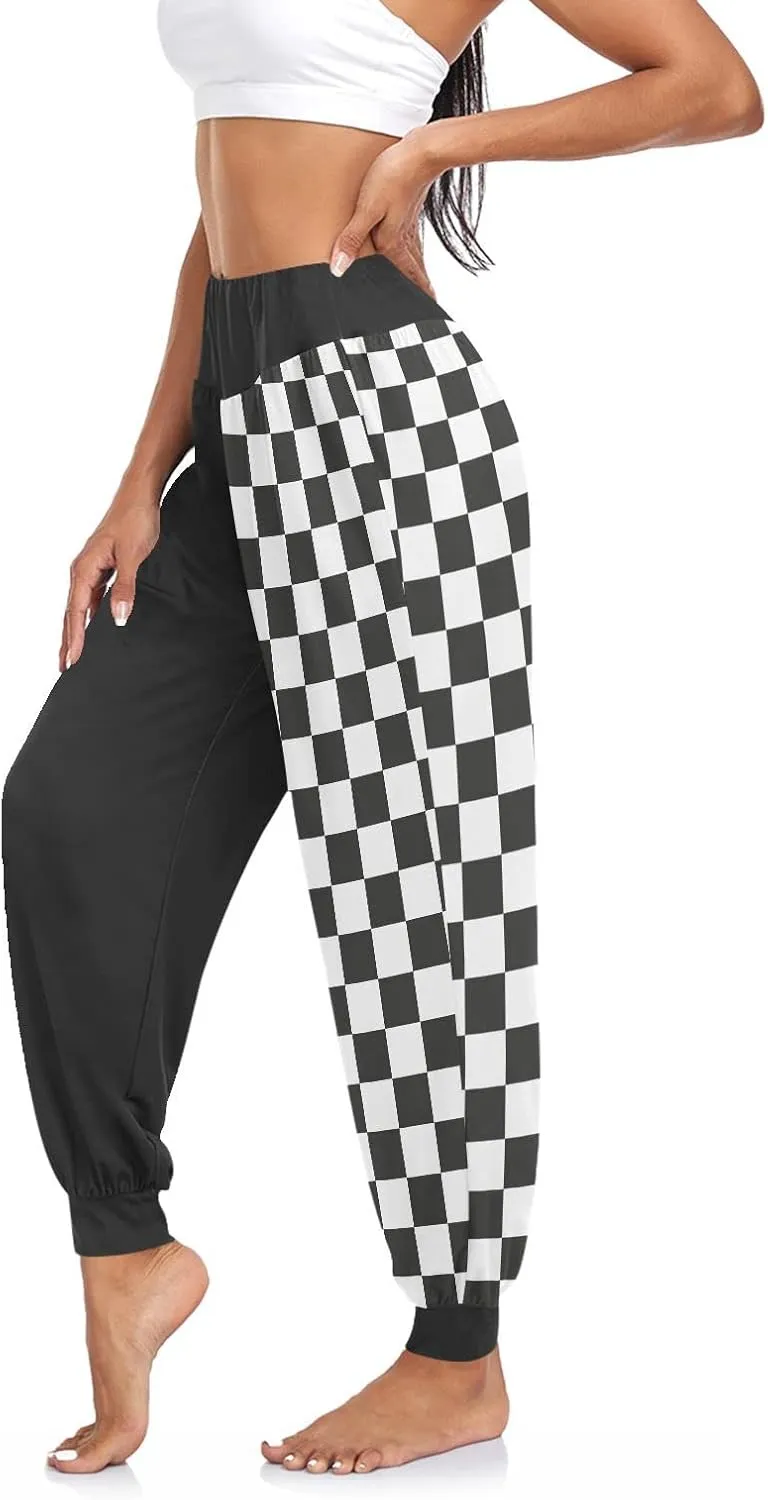 Women Yoga Pants High Waisted Stretch Loose Boho Trousers Sports Dance Harem Pants