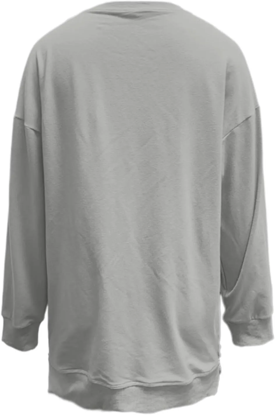 Womens Oversized Sweatshirt Crewneck Long Sleeve Tunic Pollover Shirt Side Zipper Hoodie Tops 2025 Spring Clothes