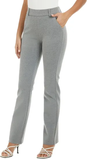 Women's Pull On Barely Bootcut Stretch Dress Pants
