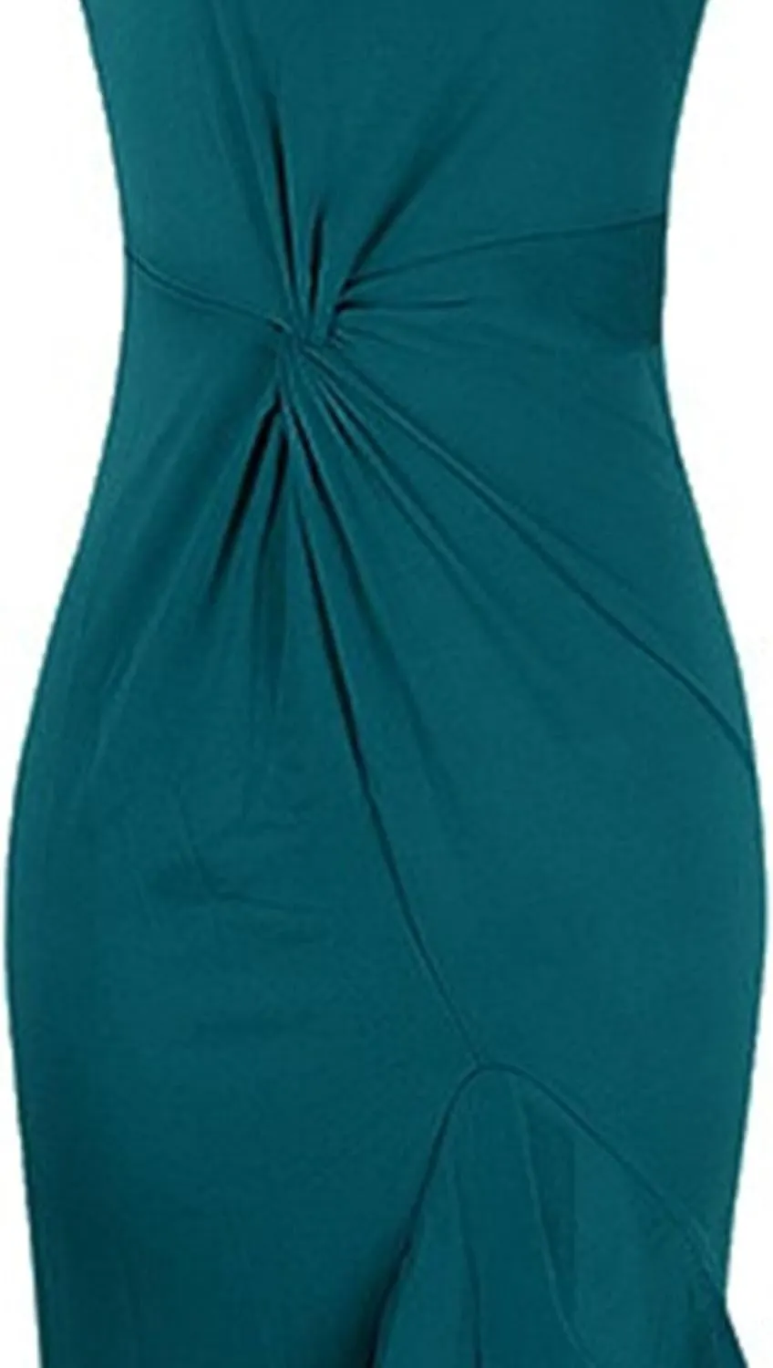 Women's Ruffle High Split Cocktail Party Dress Slim Fit Sleeveless Wedding Dress One Shoulder Sexy Prom Eveing Dresses
