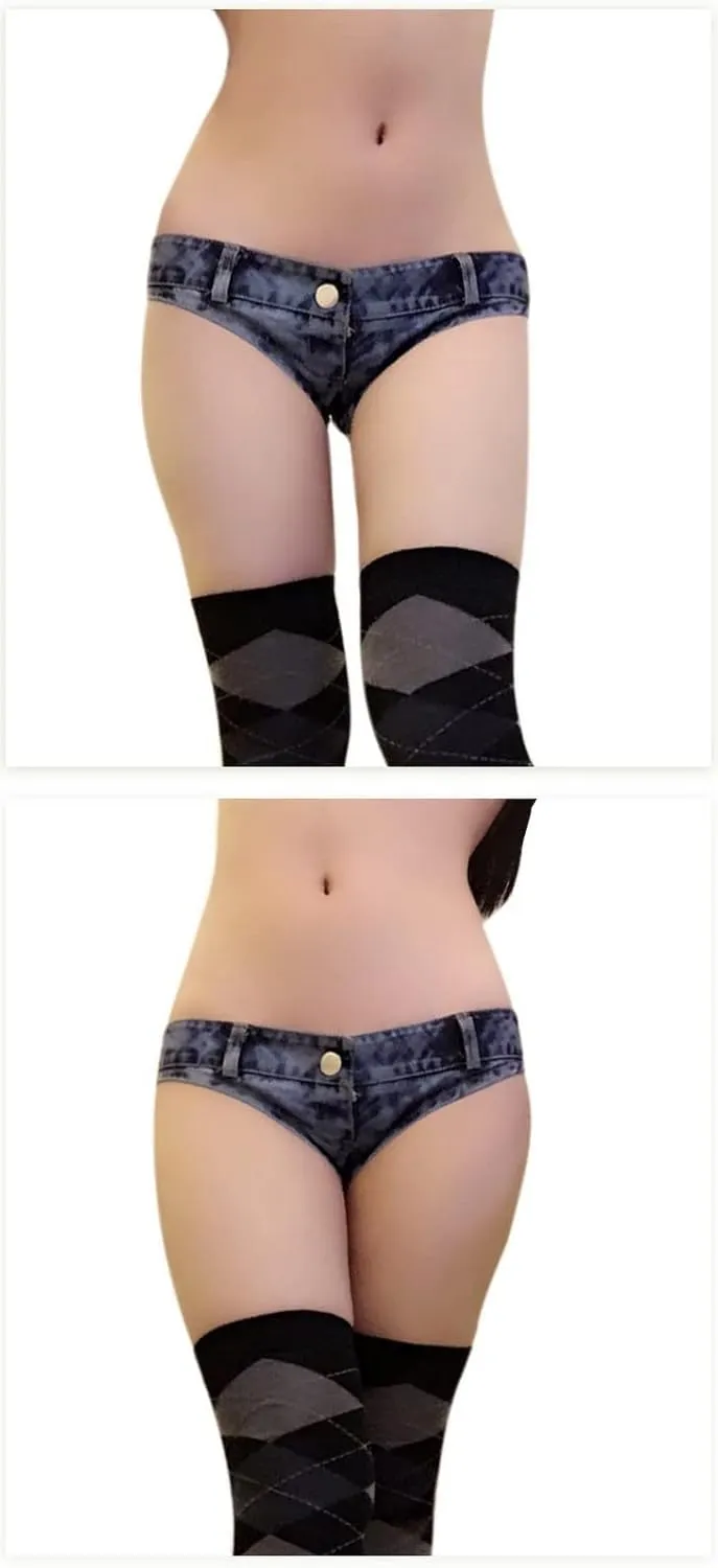 Women's Sexy Low Waist Stretch Mini Denim Shorts Hot Pants Clubwear