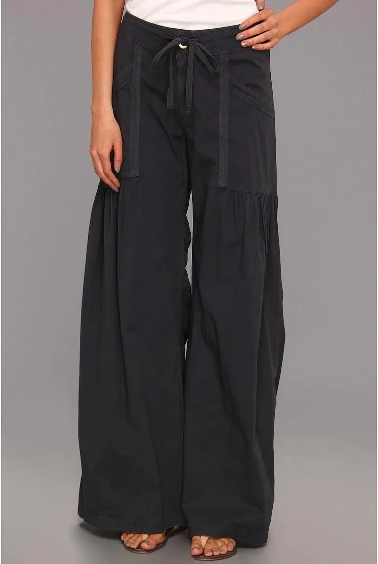 XCVI Women's Willow Wide Leg Stretch Poplin Pants