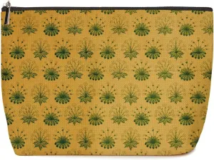 Yellow Classic Flower Botanical Floral Makeup Bag Skincare Bag Travel Toiletry Bag Makeup Pouch Cosmetic Bag Birthday Christmas Thank You Friendship Gifts for Women Aunt Girls Mom Friends Bestie